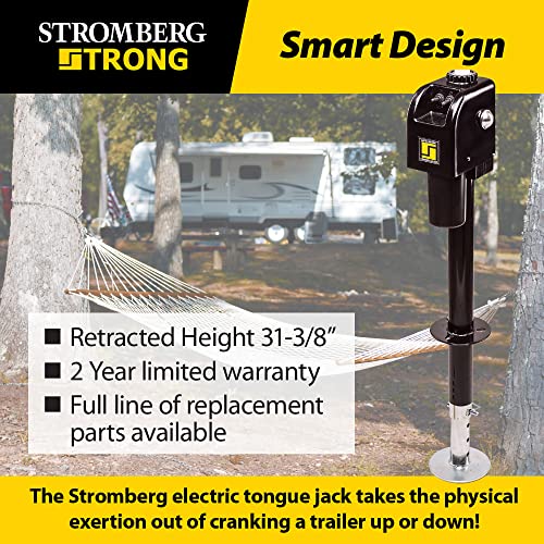 STROMBER JET-3755 g Carlson Electric Tongue Jack - Heavy Duty Jack with Motor Protec... RV & Camper