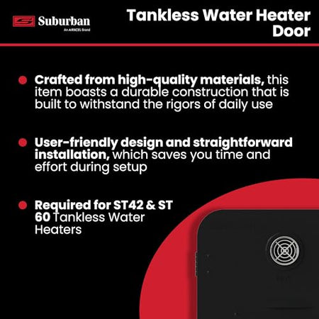 SUBURBAN MFG 6285AEB BLACK DOOR