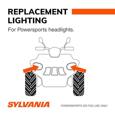 SYLVANIA 9012SL.BX2 9012 LED Powersport Headlight Bulbs for Off-Road Use or Fog Lights ...