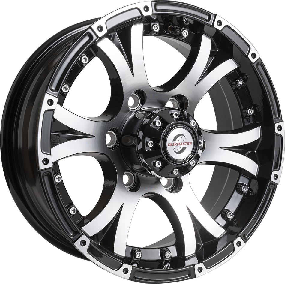 TASKMASTER 2560655BMF ALUMINUM - 15X6 6X5.5 BLACK MACHINE