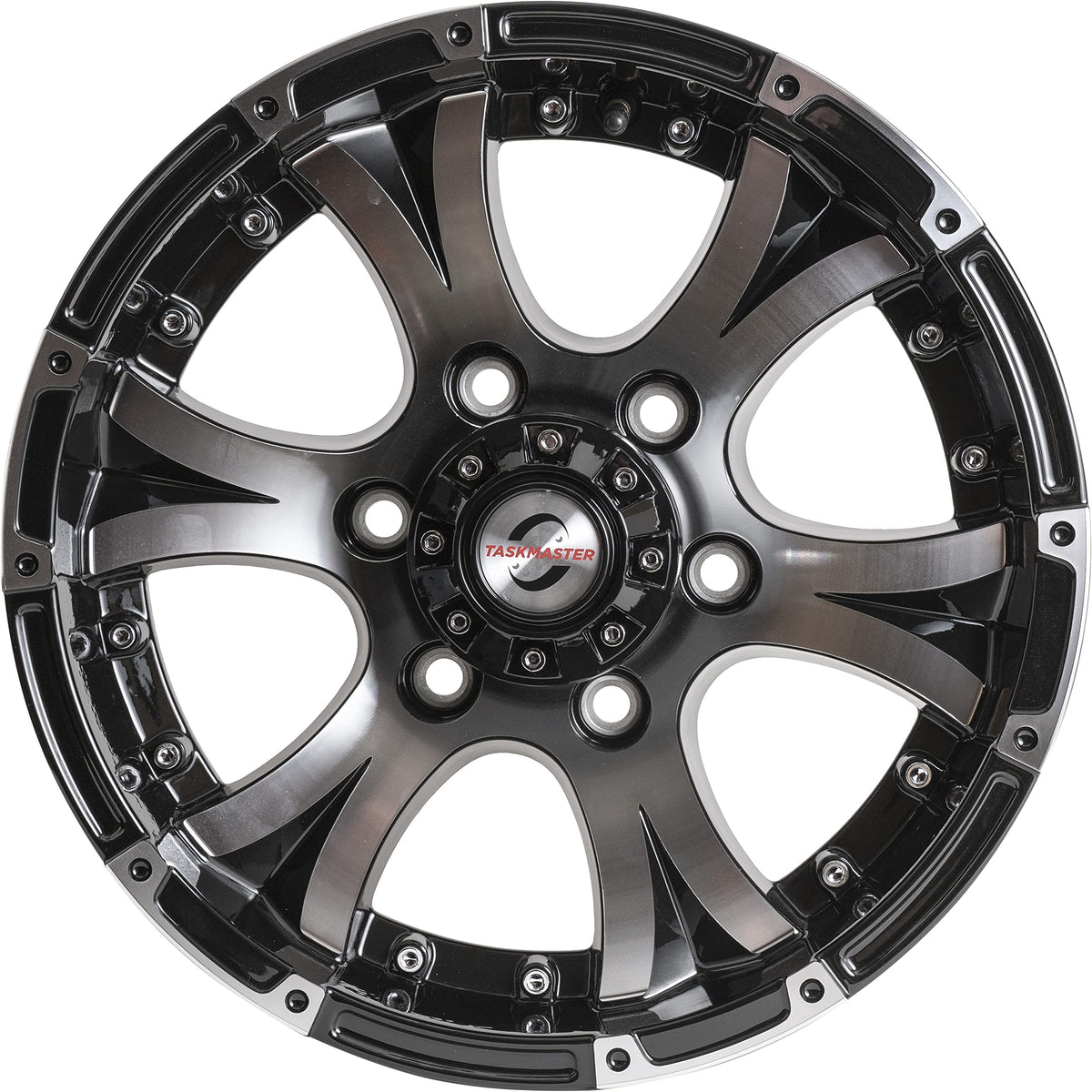 TASKMASTER 2560655BMF ALUMINUM - 15X6 6X5.5 BLACK MACHINE