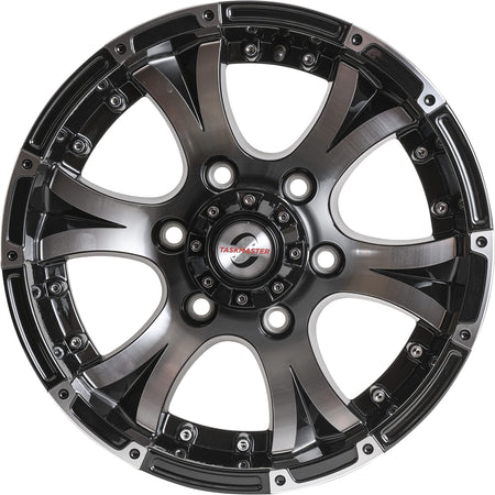 TASKMASTER 2560655BMF ALUMINUM - 15X6 6X5.5 BLACK MACHINE