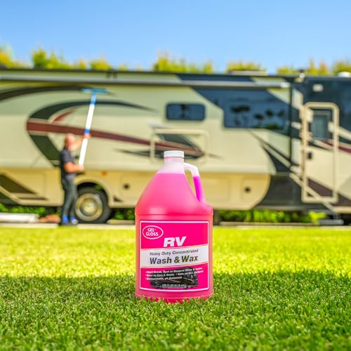 T.R. INDUSTY WW-128 Gel Gloss RV Wash & Wax Concentrated Carnauba Formula – Streak-Free...