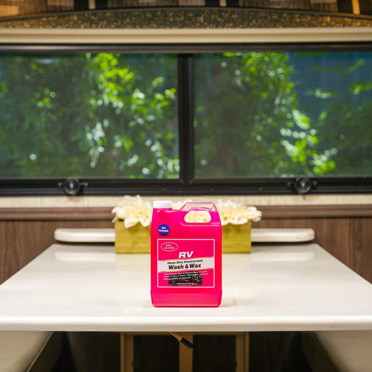 TR Gel GLOSS RV Wash & Wax - Clean, Streak-Free Finish, Reduced Water Spotting, pH Neutral, Concentrated