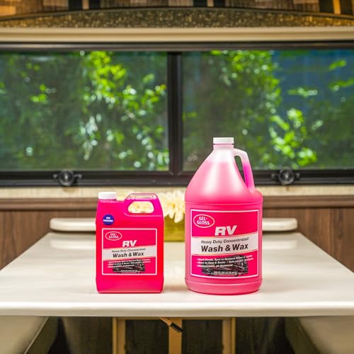 TR Gel GLOSS RV Wash & Wax - Clean, Streak-Free Finish, Reduced Water Spotting, pH Neutral, Concentrated