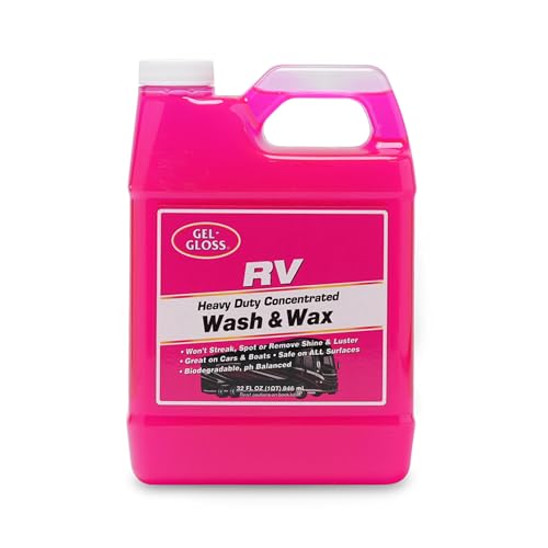 TR Gel GLOSS RV Wash & Wax - Clean, Streak-Free Finish, Reduced Water Spotting, pH Neutral, Concentrated