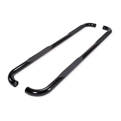 TRAILFX A0048B Nerf Bar Side Steps fits Ram 1500 Quad Cab 2011-2018 Black Powder C...