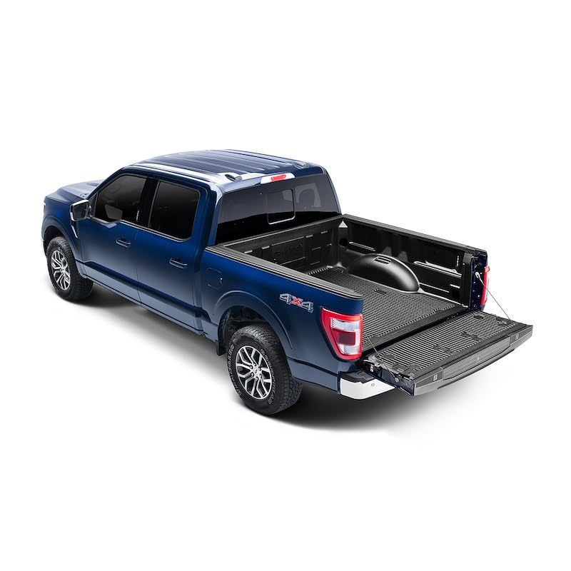 TRAILFX F8U99X Bed Liner , Drop-in, Under Rail, Black, High-Density Polyethylene, ...
