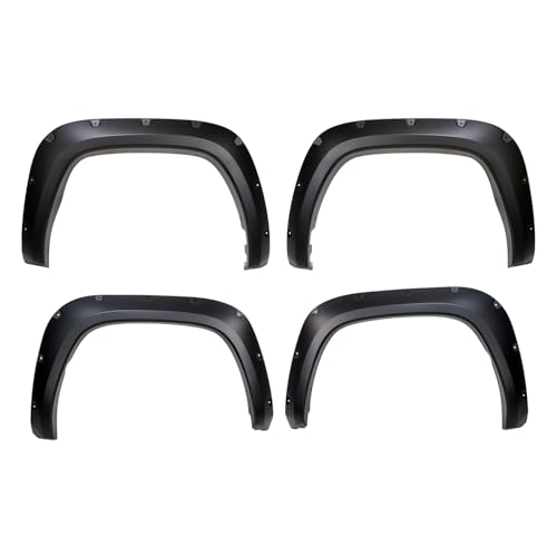 Trailfx TrailFX TFT3004S Pocket Fender Flares Fits 2022-2025 Toyota Tundra Smooth Black Paintable 1.75"