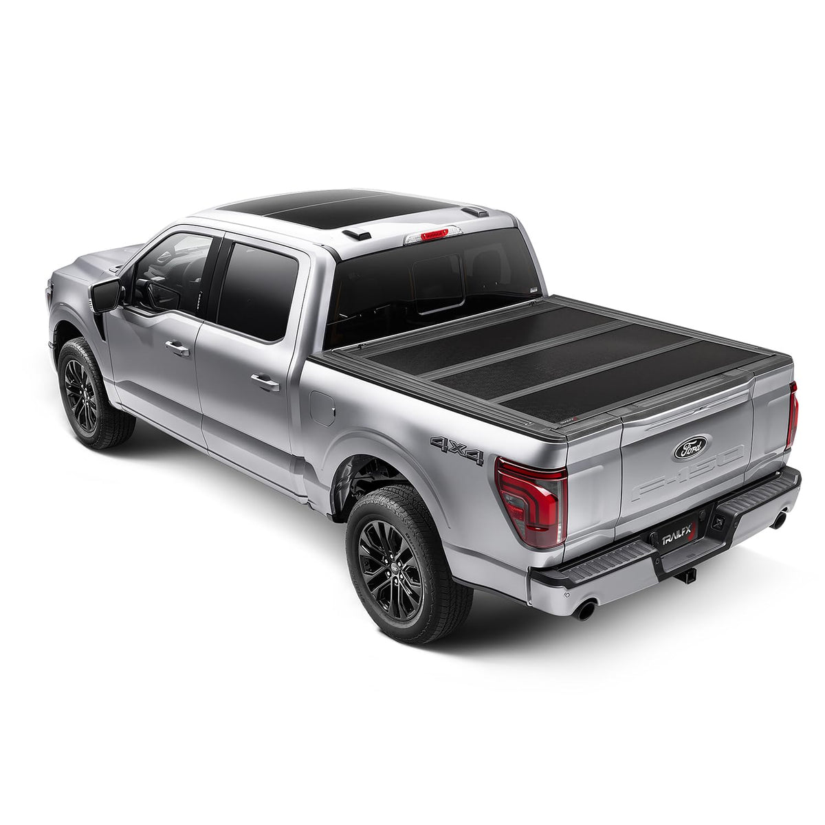 TRAILFX TFX8000 Hard Tri-Fold Tonneau Cover Fits 2021-2025 Ford F-150 5.5 Foot Bed ...