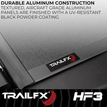 TRAILFX TFX8000 Hard Tri-Fold Tonneau Cover Fits 2021-2025 Ford F-150 5.5 Foot Bed ...