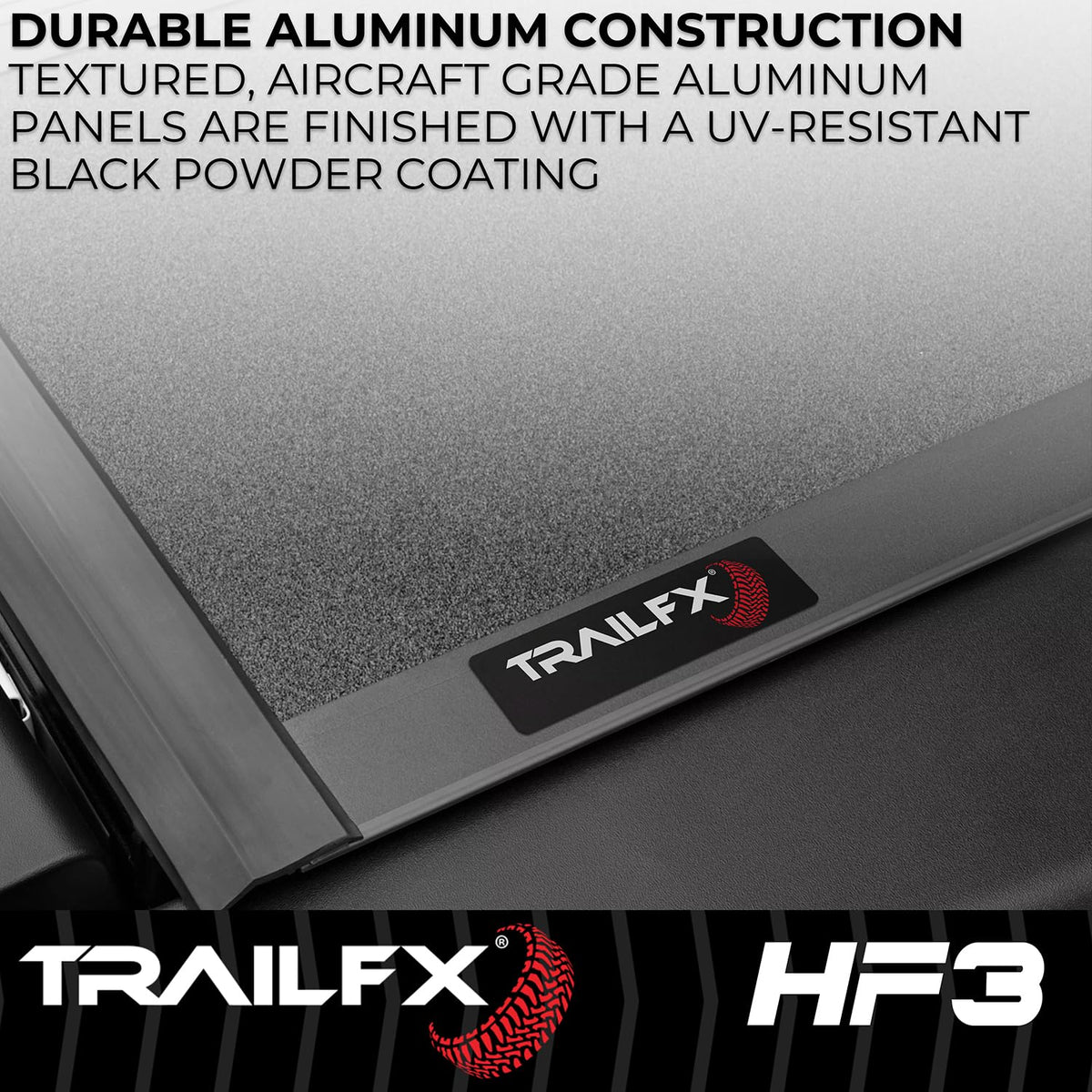 TRAILFX TFX8000 Hard Tri-Fold Tonneau Cover Fits 2021-2025 Ford F-150 5.5 Foot Bed ...