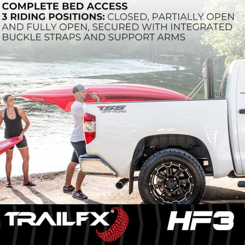Trailfx TrailFX Hard Tri-Fold Truck Bed Tonneau Cover Fits 2019-2025 Ram 1500 5.7 Foot Bed No RamBox Gloss