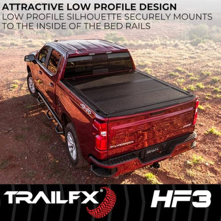 Trailfx TrailFX Hard Tri-Fold Truck Bed Tonneau Cover Fits 2019-2025 Ram 1500 5.7 Foot Bed No RamBox Gloss
