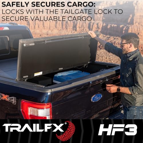 Trailfx TrailFX Hard Tri-Fold Truck Bed Tonneau Cover Fits 2019-2025 Ram 1500 5.7 Foot Bed No RamBox Gloss