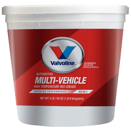 VALVOLINE VV616-EA Multi-Vehicle High Temperature Red Grease 4 LB Tub Engine & Performance