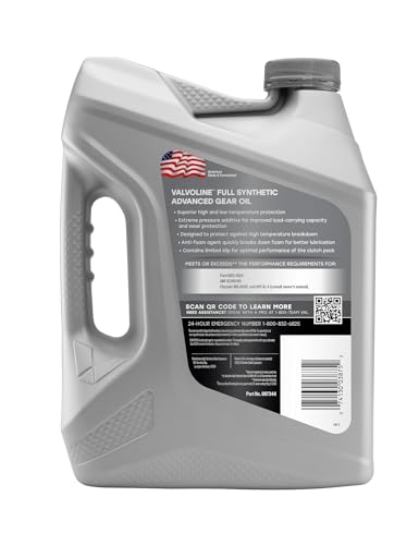 VALVOLINE 887344 VAL SYNPOWER FS 75W140 GEAR OIL 3/1
