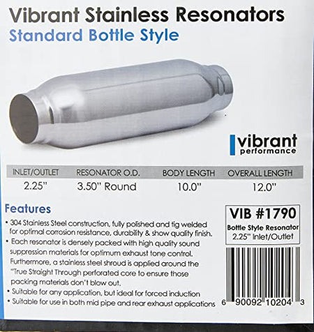 VIBRANT 1790 POLISHED S.S. RESONATOR