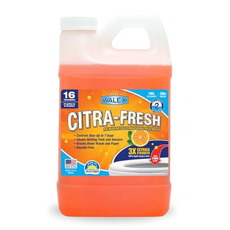Walex Walex Citra-Fresh Liquid Holding Tank Treatment for RV, Camper & Marine - Black Water Tank Deodorizer
