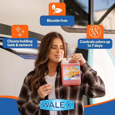 Walex Walex Citra-Fresh Liquid Holding Tank Treatment for RV, Camper & Marine - Black Water Tank Deodorizer