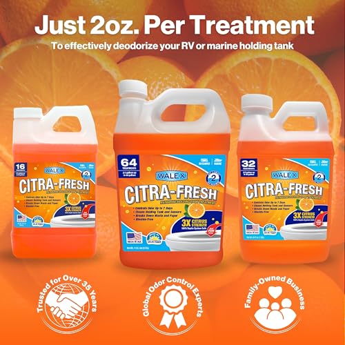 Walex Walex Citra-Fresh Liquid Holding Tank Treatment for RV, Camper & Marine - Black Water Tank Deodorizer