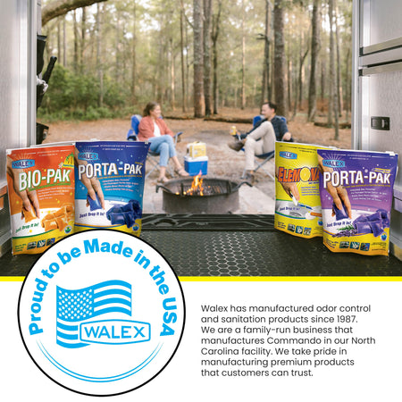 WALEX CMDOBG Commando RV Tank Sensor Cleaner Packets - 4-Count RV & Camper