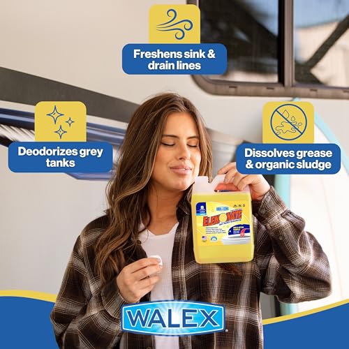 Walex Walex Elemonate Liquid Grey Water Deodorizer for RV, Camper & Marine - Dissolves Grease & Organic