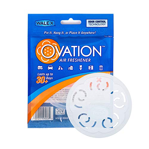 WALEX OVAFFRE1 Ovation Portable Air Freshener Discs, Solid Odor Control Deodorizer...