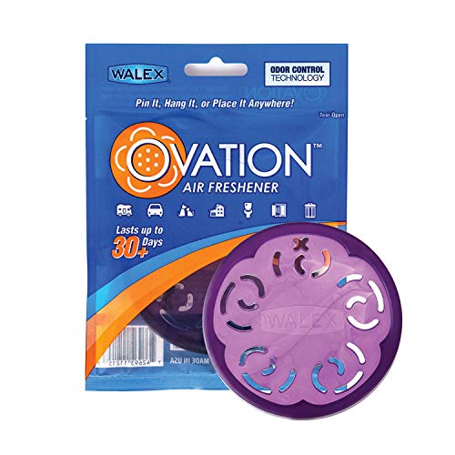 WALEX OVAFLAV1 Ovation Portable Air Freshener Discs, Solid Odor Control Deodorizer...