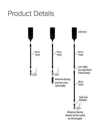 weBoost weBoost 311229 4G-OTR Trucker Edition Antenna, 17"