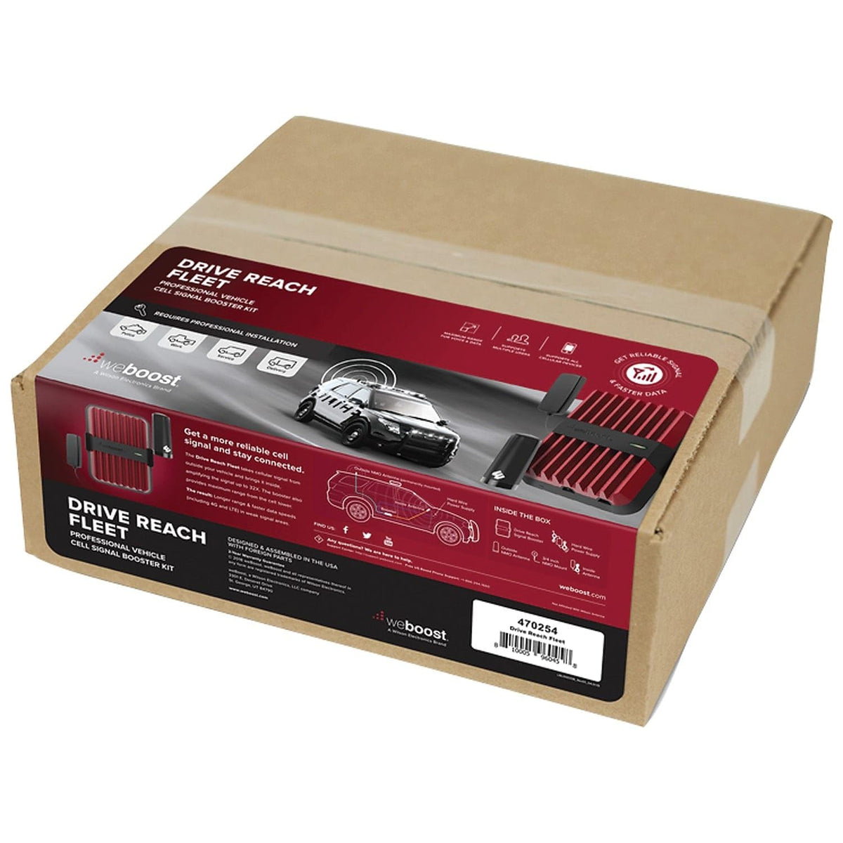 WE BOOST 470254 weBoost Drive Reach Fleet () Cell Phone Signal Booster for Any Flee...