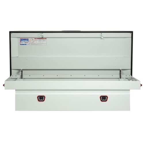 WEATHERGUARD 116-3-04 Weather Guard Model  Saddle Box, Steel, Full Extra Wide, White, 14....