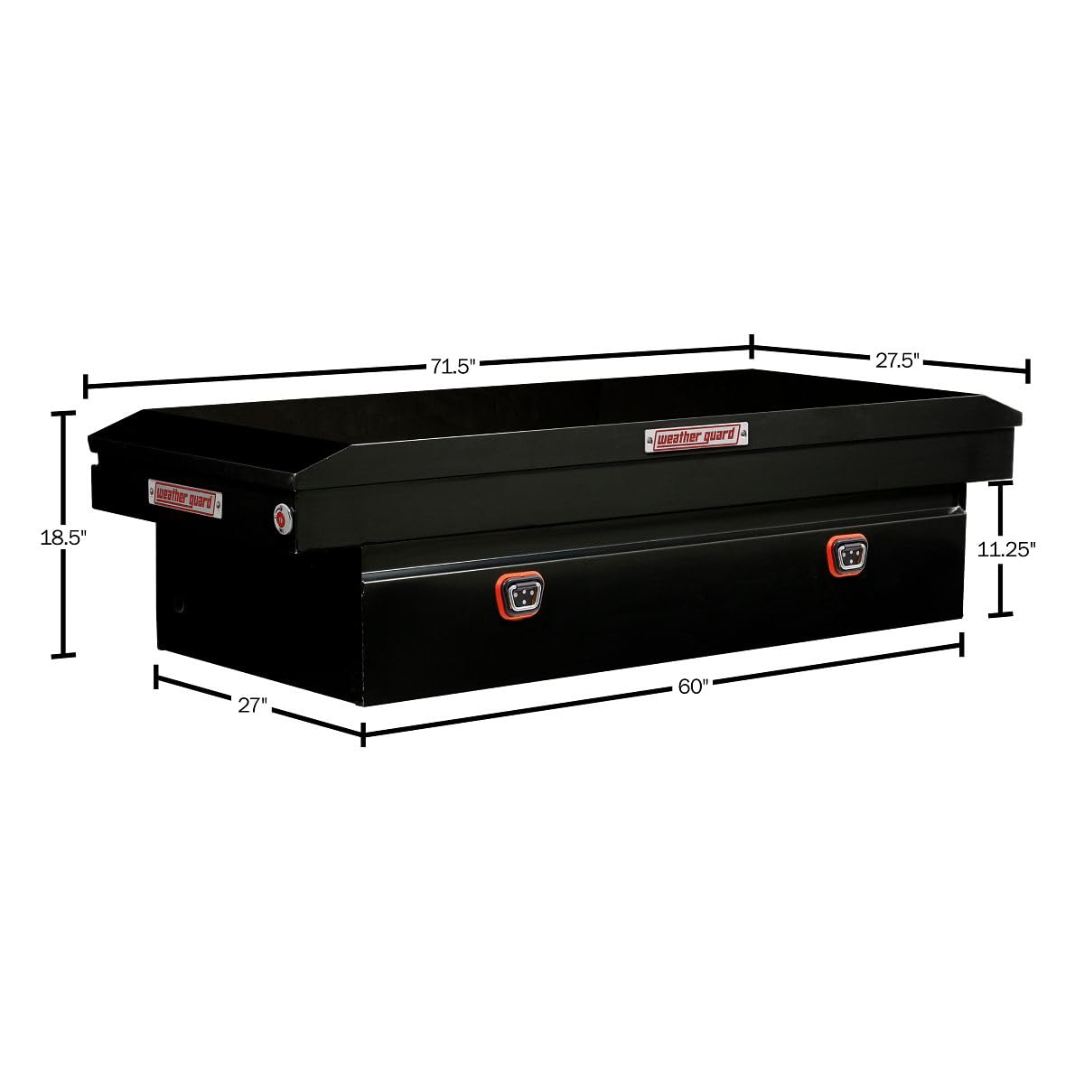 WEATHERGUARD 116-5-04 Weather Guard Model  Saddle Truck Box, Steel, for Full Size Trucks,...