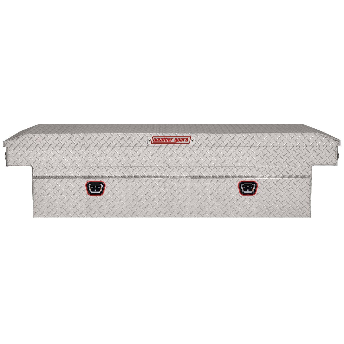 WEATHERGUARD 117-0-04 Weather Guard Model  Saddle Box, Aluminum, Full Extra Wide, Clear, ...