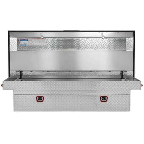 WEATHERGUARD 117-0-04 Weather Guard Model  Saddle Box, Aluminum, Full Extra Wide, Clear, ...