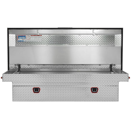 WEATHERGUARD 117-0-04 Weather Guard Model  Saddle Box, Aluminum, Full Extra Wide, Clear, ...