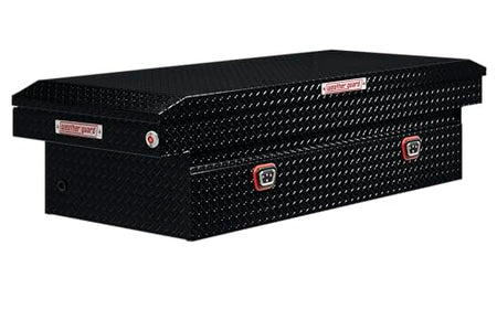 WEATHERGUARD 117-5-04 Weather Guard Model Saddle Box, Aluminum, Full Extra Wide, Gloss B...