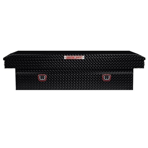 WEATHERGUARD 117-5-04 Weather Guard Model  Saddle Box, Aluminum, Full Extra Wide, Gloss B...