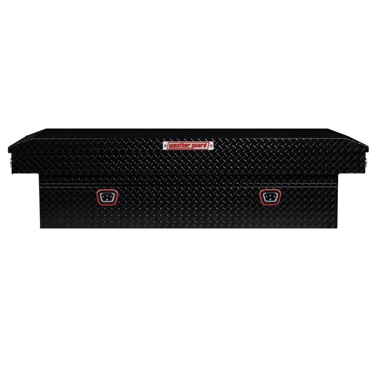 WEATHERGUARD 117-5-04 Weather Guard Model  Saddle Box, Aluminum, Full Extra Wide, Gloss B...