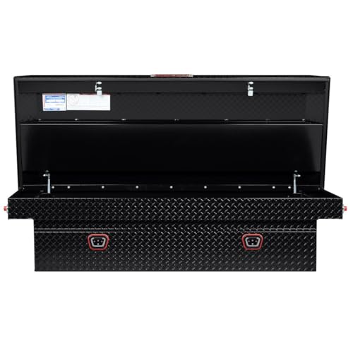 WEATHERGUARD 117-5-04 Weather Guard Model  Saddle Box, Aluminum, Full Extra Wide, Gloss B...