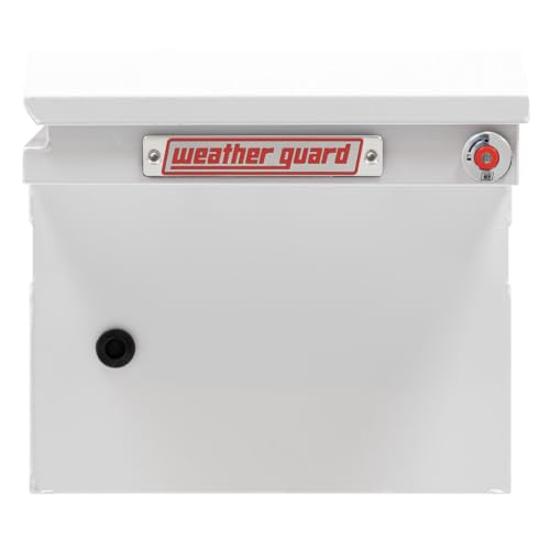 Weather Guard Weather Guard Model 120-3-04 Saddle Box, Steel, Full Low Profile, White, 11.0 cu ft