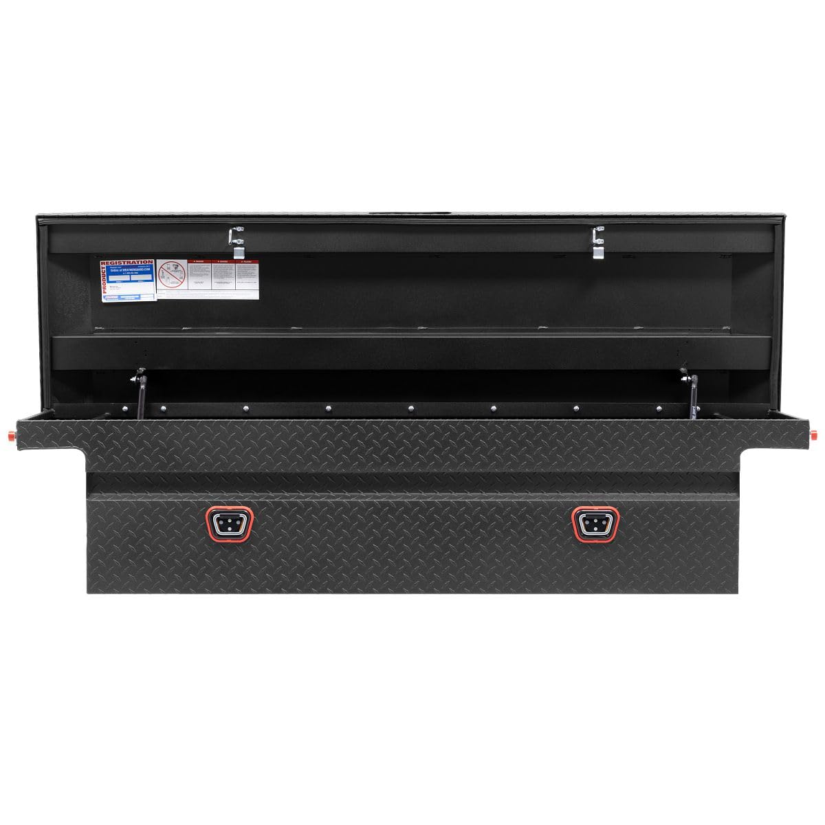 WEATHERGUARD 121-52-04 Weather Guard Model  Saddle Truck Box, Aluminum, For Full Size Truc...