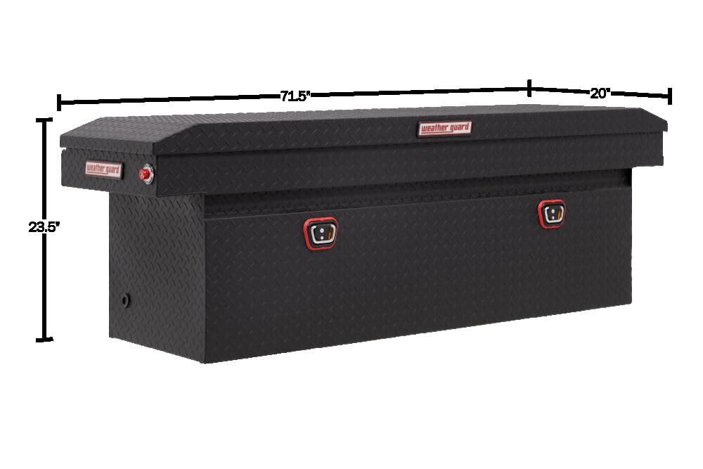 WEATHER-GUARD Model 123-52-04 Saddle Box, Aluminum