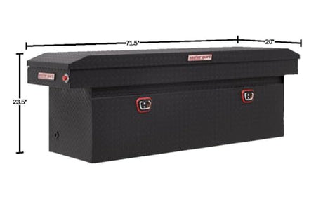 WEATHER-GUARD Model 123-52-04 Saddle Box, Aluminum