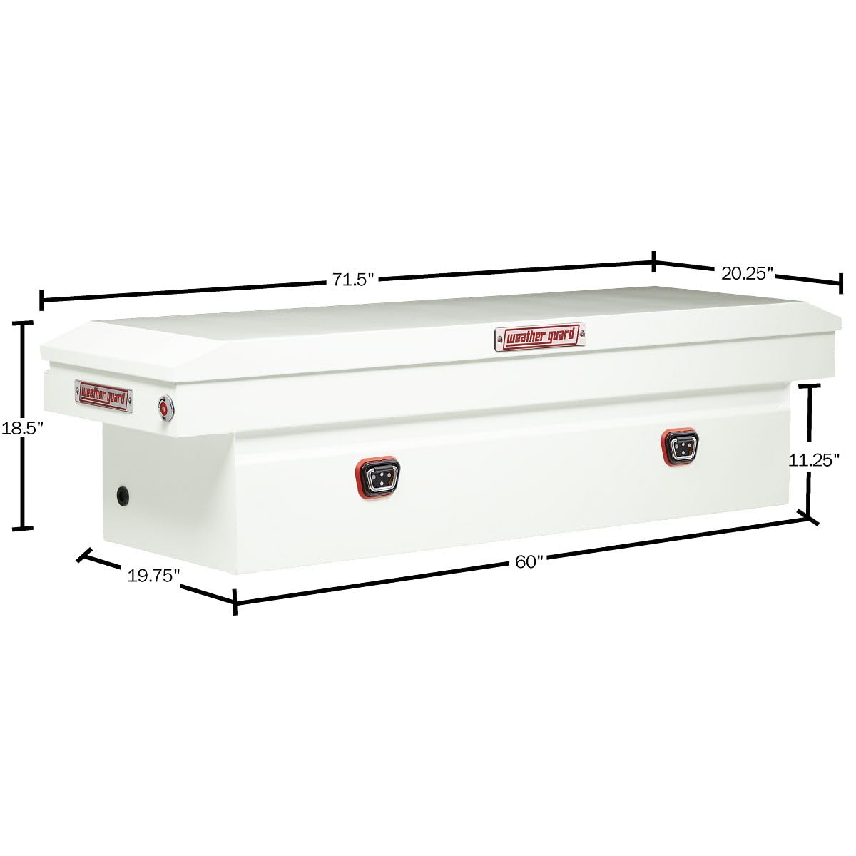 WEATHERGUARD 126-3-04 Weather Guard Model  Saddle Box, Steel, For Full Size Trucks, Stand...