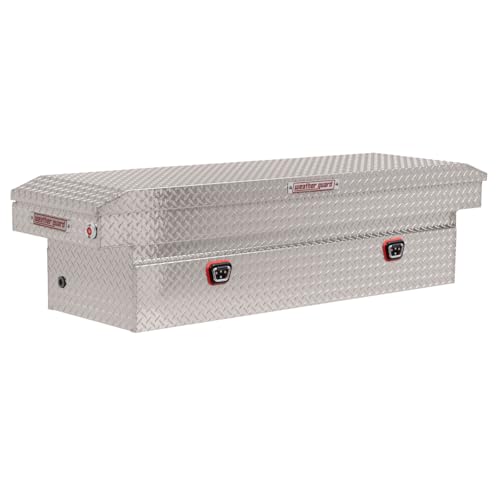 WEATHERGUARD 127-0-04 Model Saddle Box, Aluminum, Full Standard, Clear, 11.0 cu ft Truck & Exterior