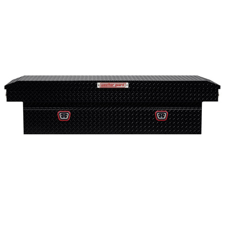 WEATHERGUARD 127-5-04 Weather Guard Model  Saddle Box, Aluminum, Full Standard, Gloss Bla...