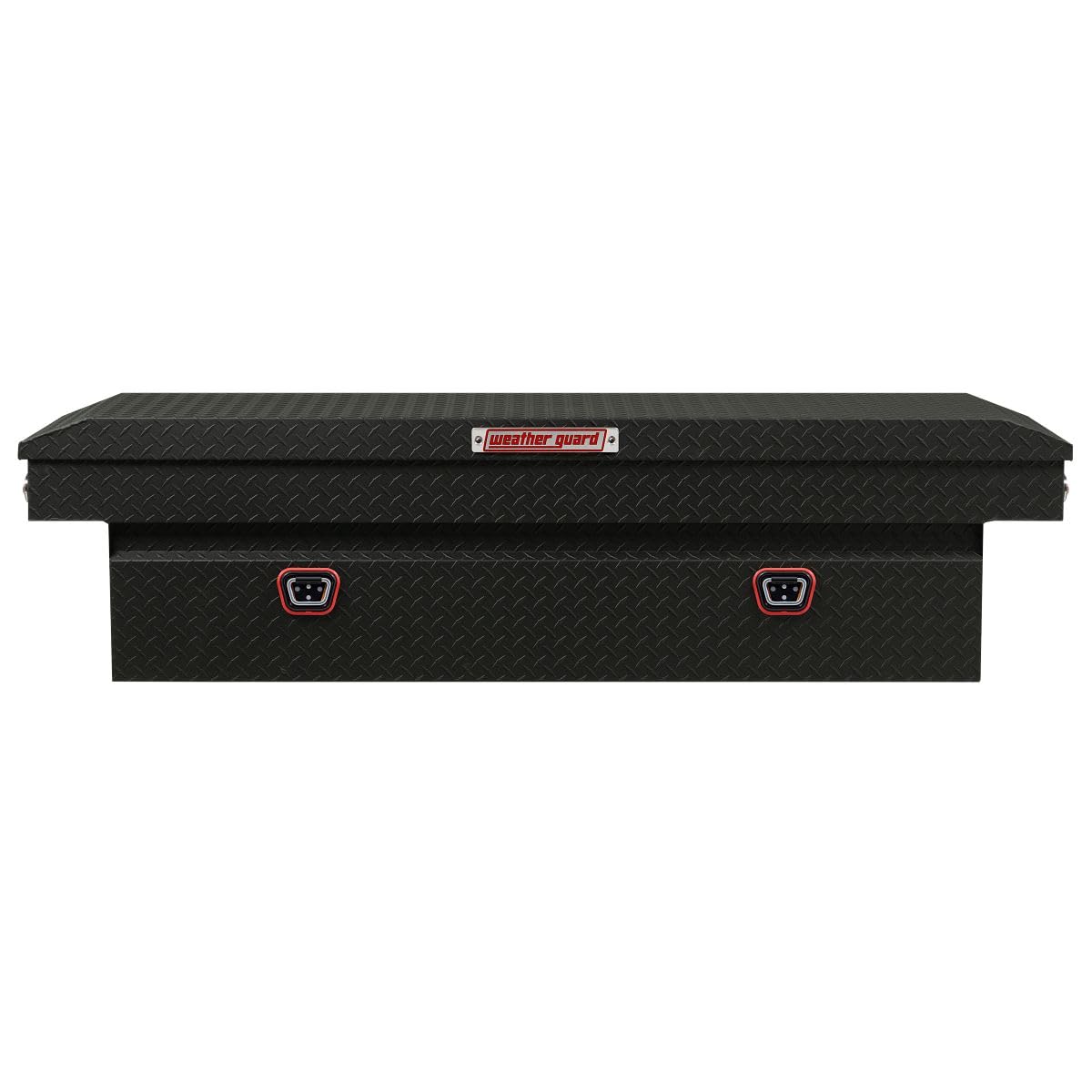 WEATHERGUARD 127-52-04 Weather Guard Model  Saddle Box, Aluminum, Full Standard, Textured ...