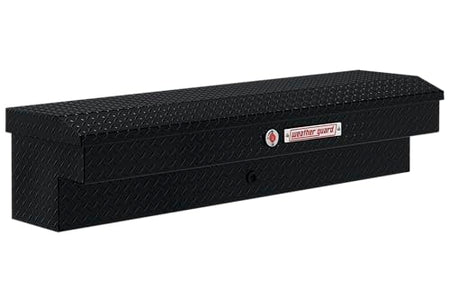 WEATHERGUARD 174-5-04 Weather Guard Model 56in Lo-Side Box, Aluminum, Gloss Black, 4.0 c...