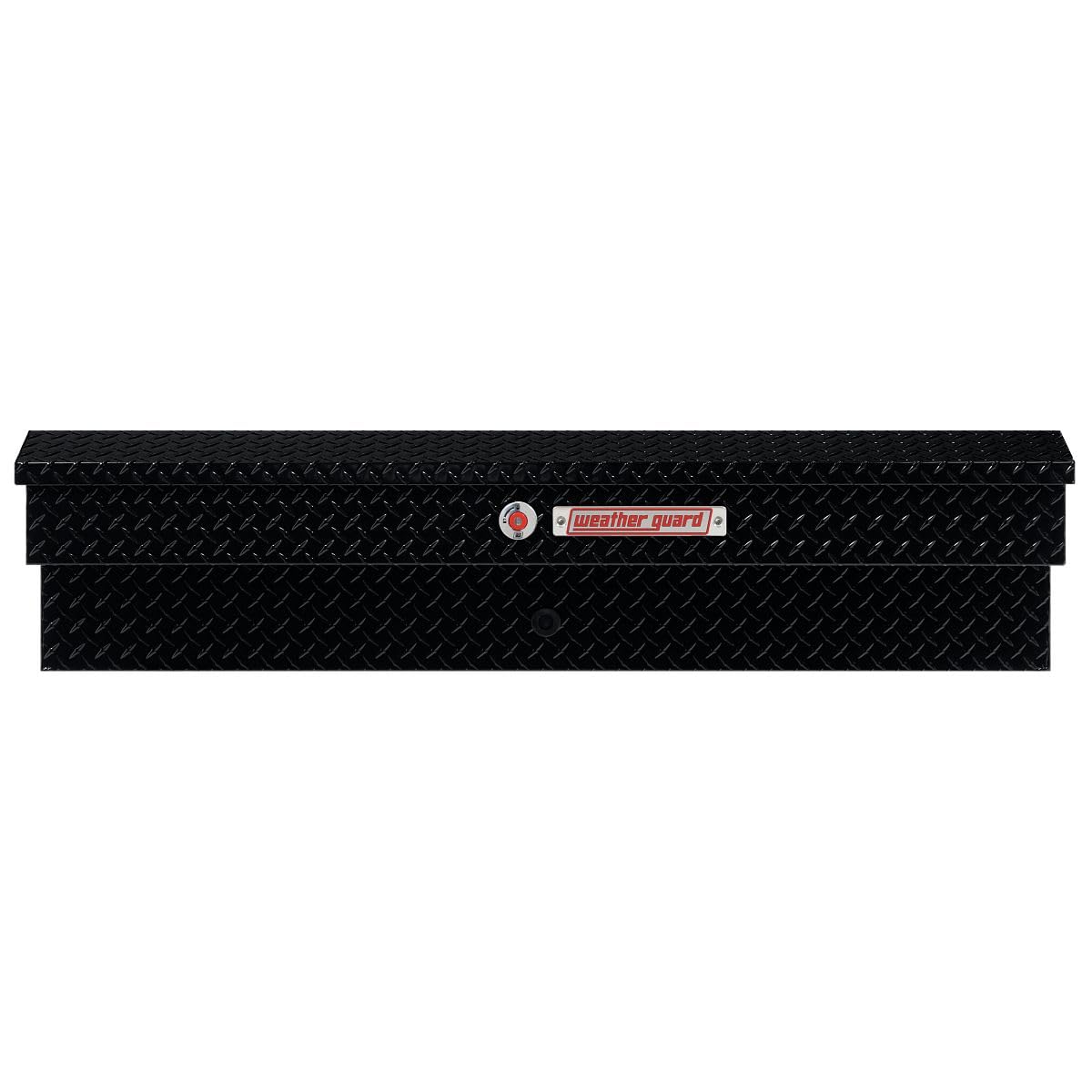 WEATHERGUARD 174-5-04 Weather Guard Model  56in Lo-Side Box, Aluminum, Gloss Black, 4.0 c...